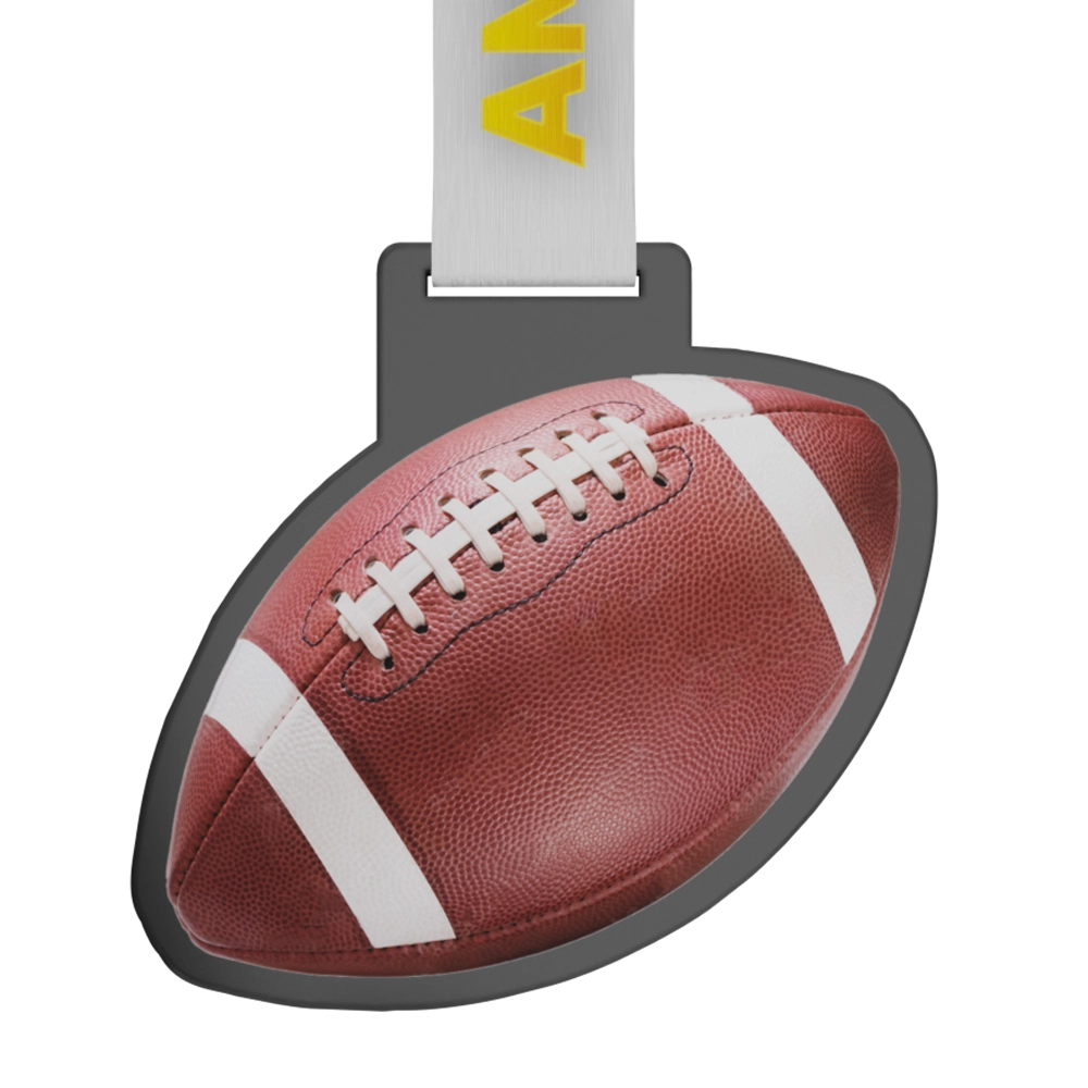 Ballförmige Medaille für American Football